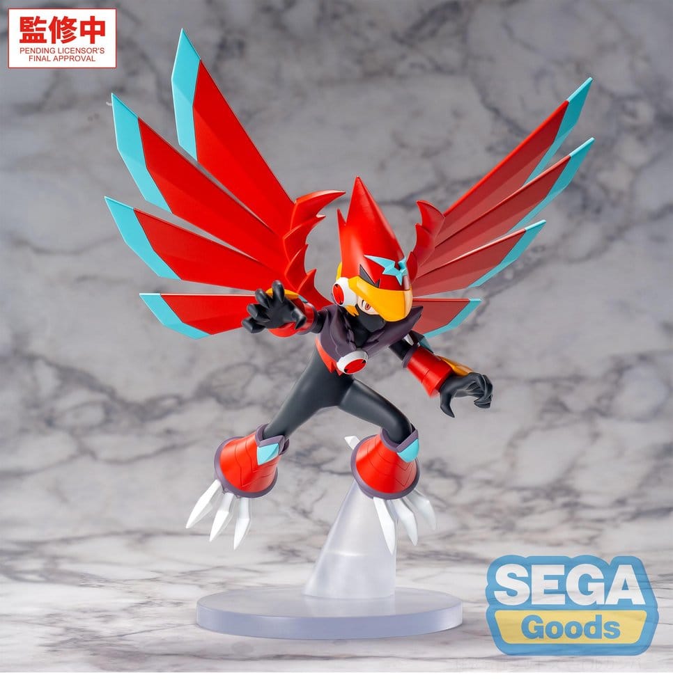 Mega Man Battle Network figurine PVC Luminasta Mega Man Falzar Beast 19 cm