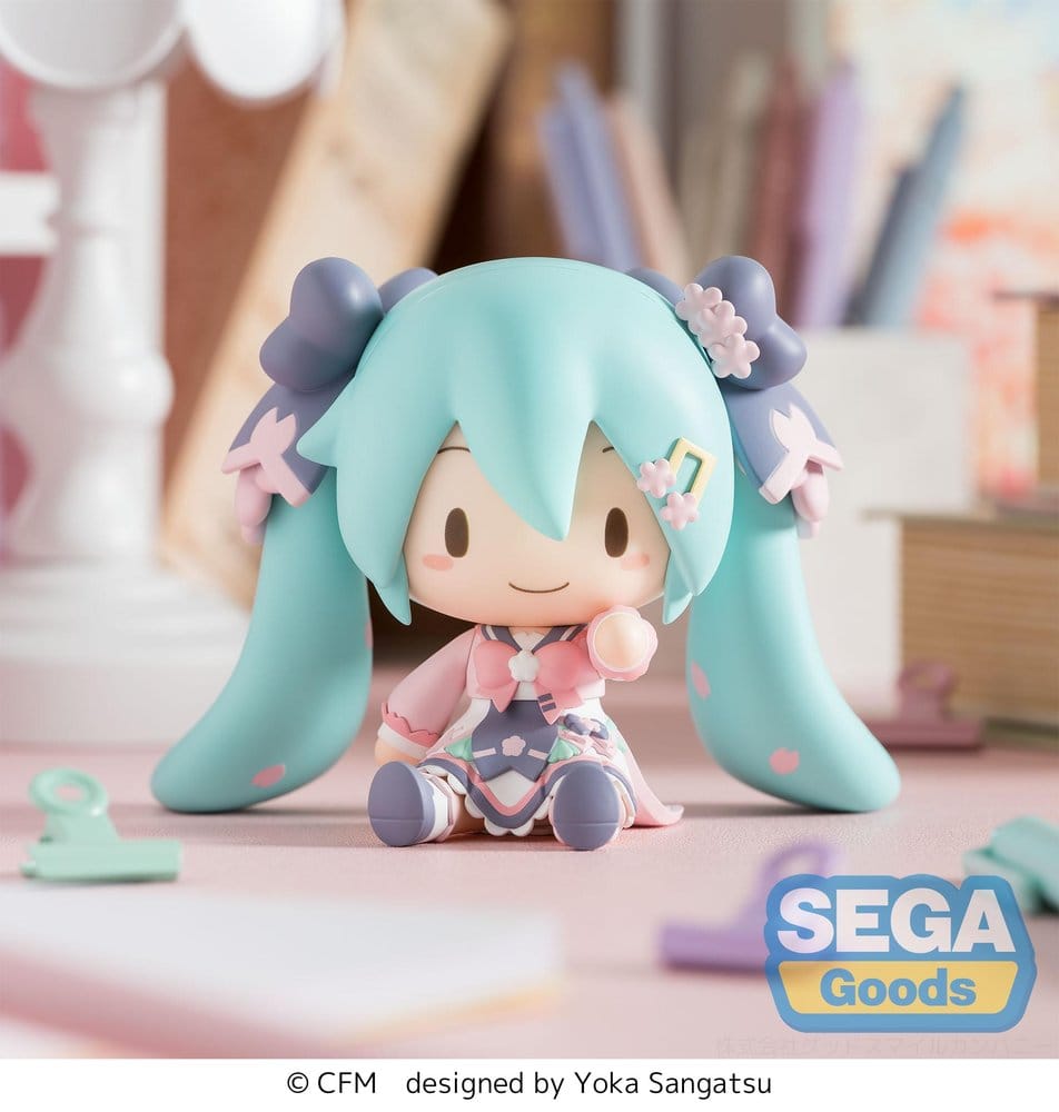 Hatsune Miku figurine fuwa petit Chibi "New Semester" 8 cm