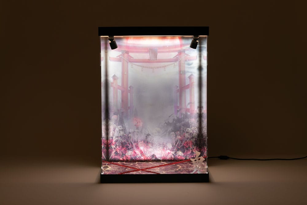 SHINSAI présentoir vitrine acrylique avec éclairage Inbina Rasethuhime Saki M Edition 39 cm