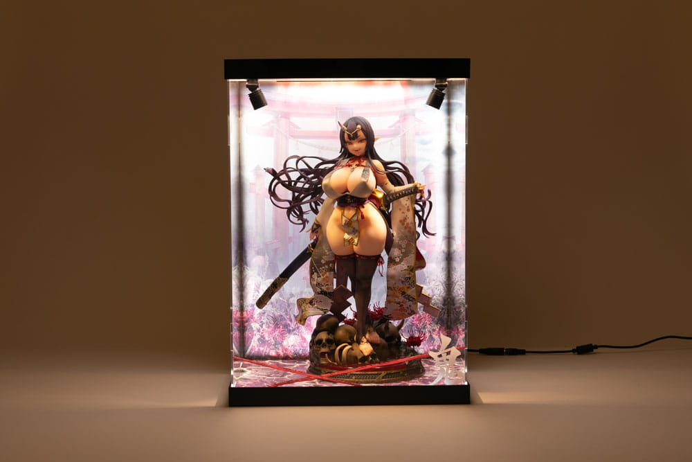 SHINSAI présentoir vitrine acrylique avec éclairage Inbina Rasethuhime Saki M Edition 39 cm
