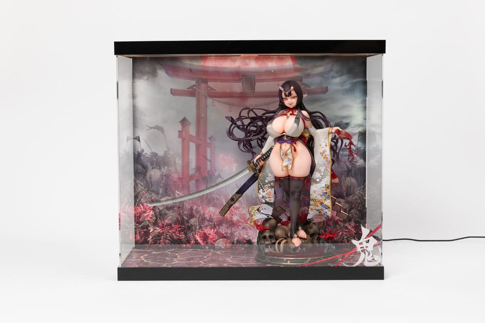 SHINSAI présentoir vitrine acrylique avec éclairage Inbina Rasethuhime Saki 39 cm