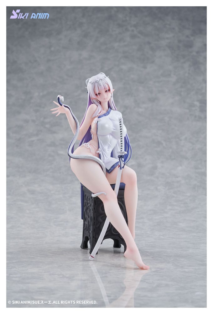 Original Character statuette PVC 1/7 The Color of the Blue - White Snake Deluxe Edition 20 cm