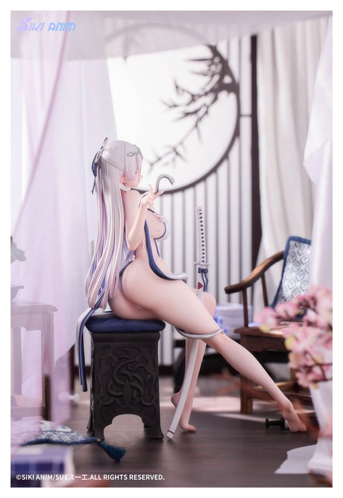 Original Character statuette PVC 1/7 The Color of the Blue - White Snake Deluxe Edition 20 cm