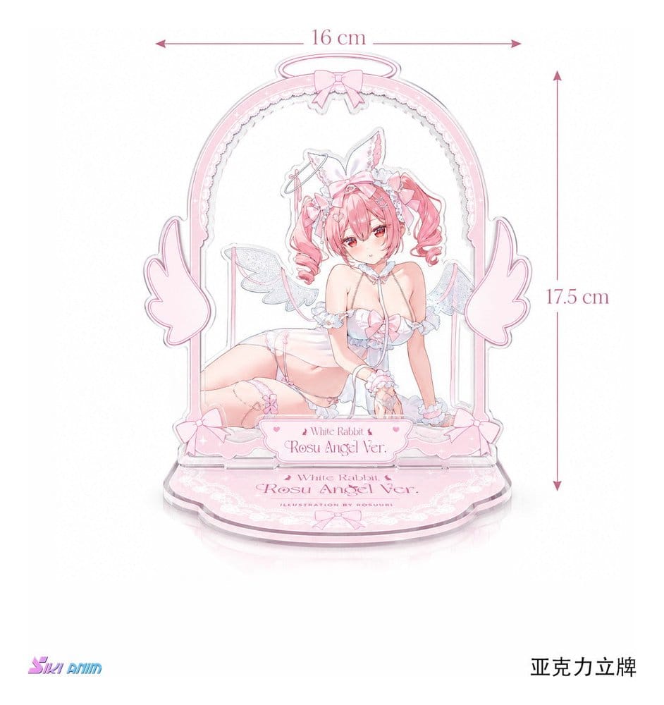 Original Character figurine PVC 1/4 White Rabbit Rosu Angel Ver. Illustrated by Rosuuri Bonus Edition 23 cm