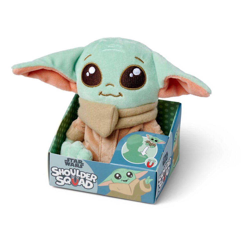 Star Wars The Mandalorian peluche Grogu Shoulder Rider 12 cm
