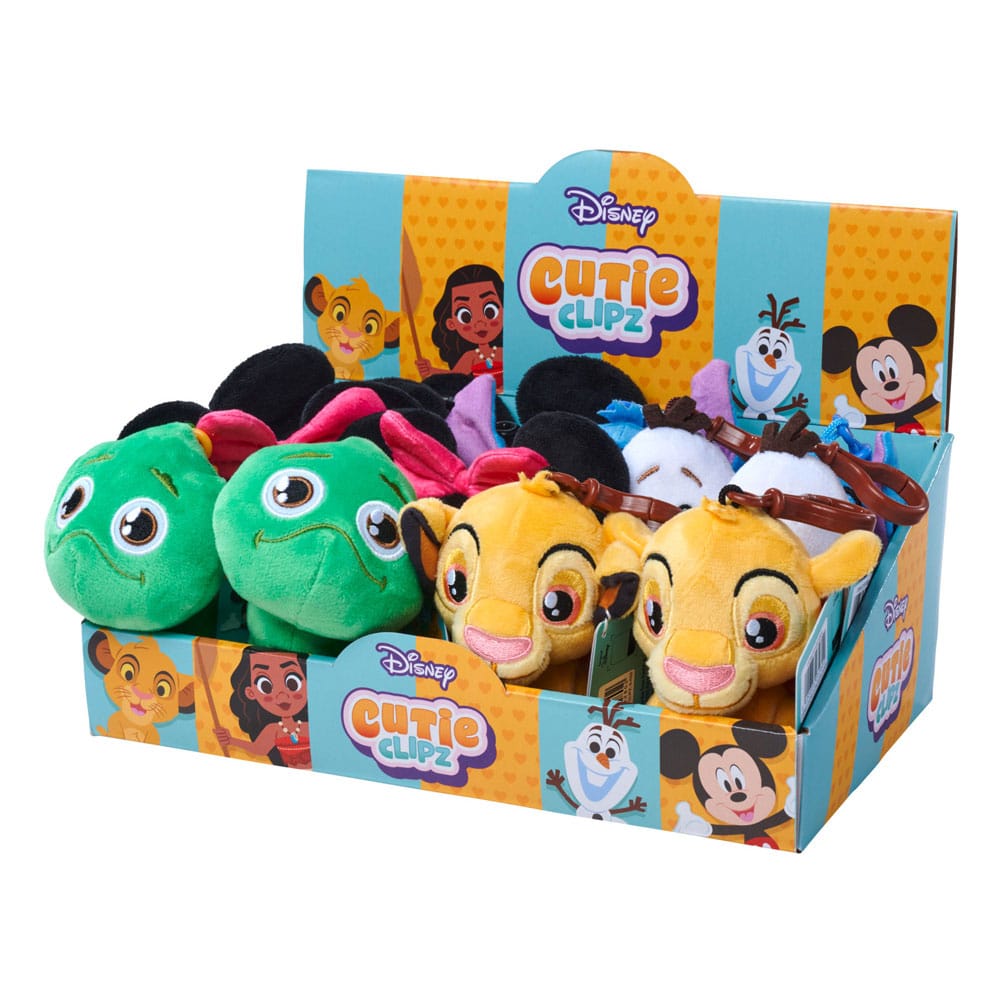 Disney assortiment porte-clés peluche Cutie Clipz (12)