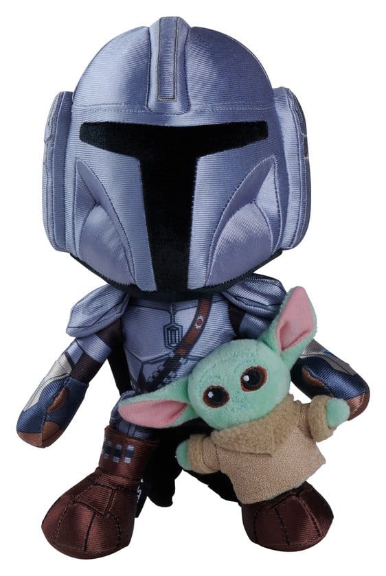 Star Wars Mandalorian peluche Mandalorian & Mini Grogu 25 cm