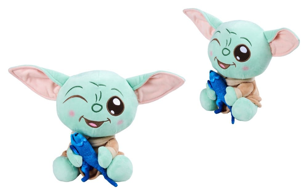Star Wars Mandalorian peluche Grogu avec Lézard 25 cm