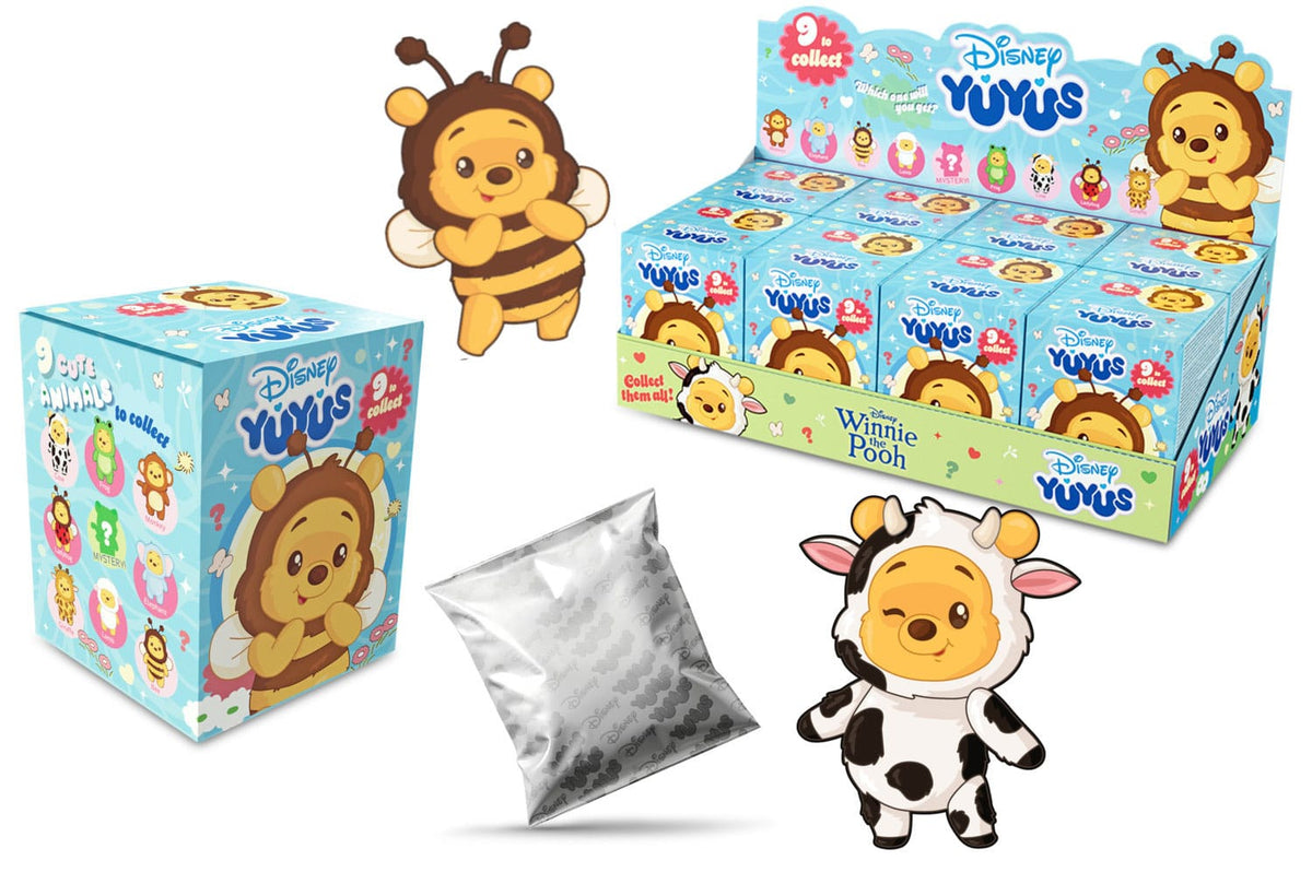 Disney YuYus Blindbox présentoir porte-clés Winnie l'ourson 12 cm (8)