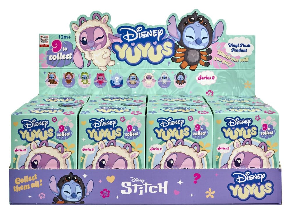 Disney YuYus Porte-clés en peluche Wave 2 Stitch & Angel 13 cm Blindbox Display (8)