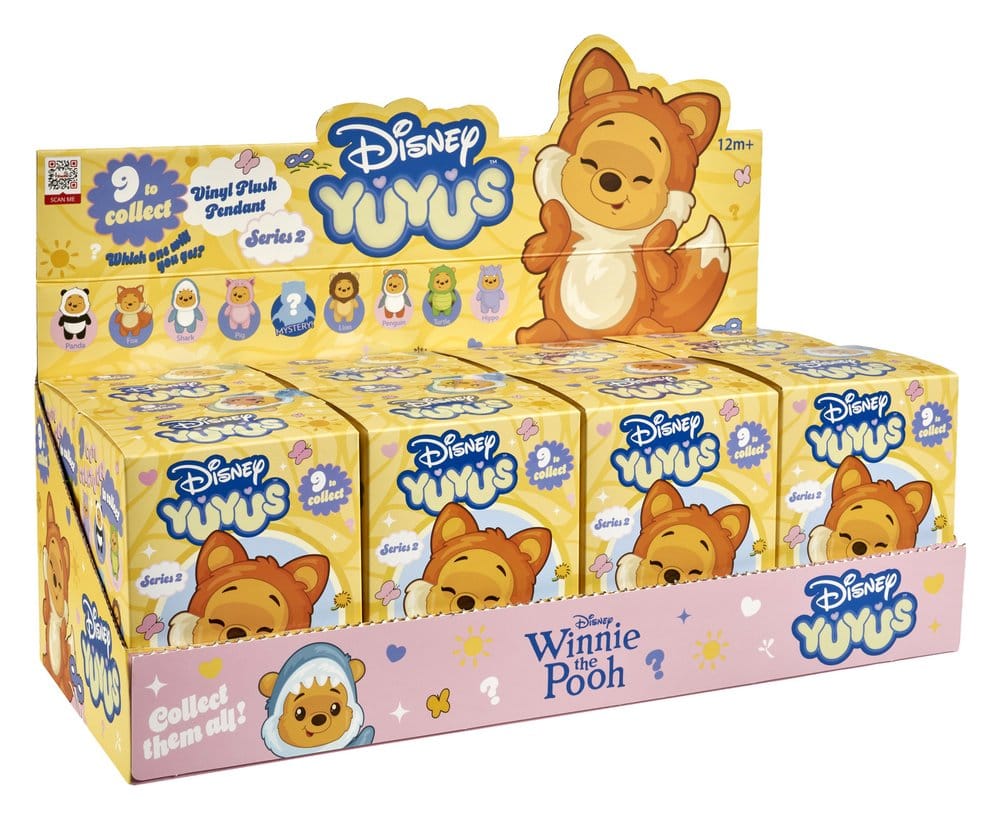 Disney YuYus Porte-clés en peluche Wave 2 Winnie the Pooh 13 cm Blindbox Display (8)