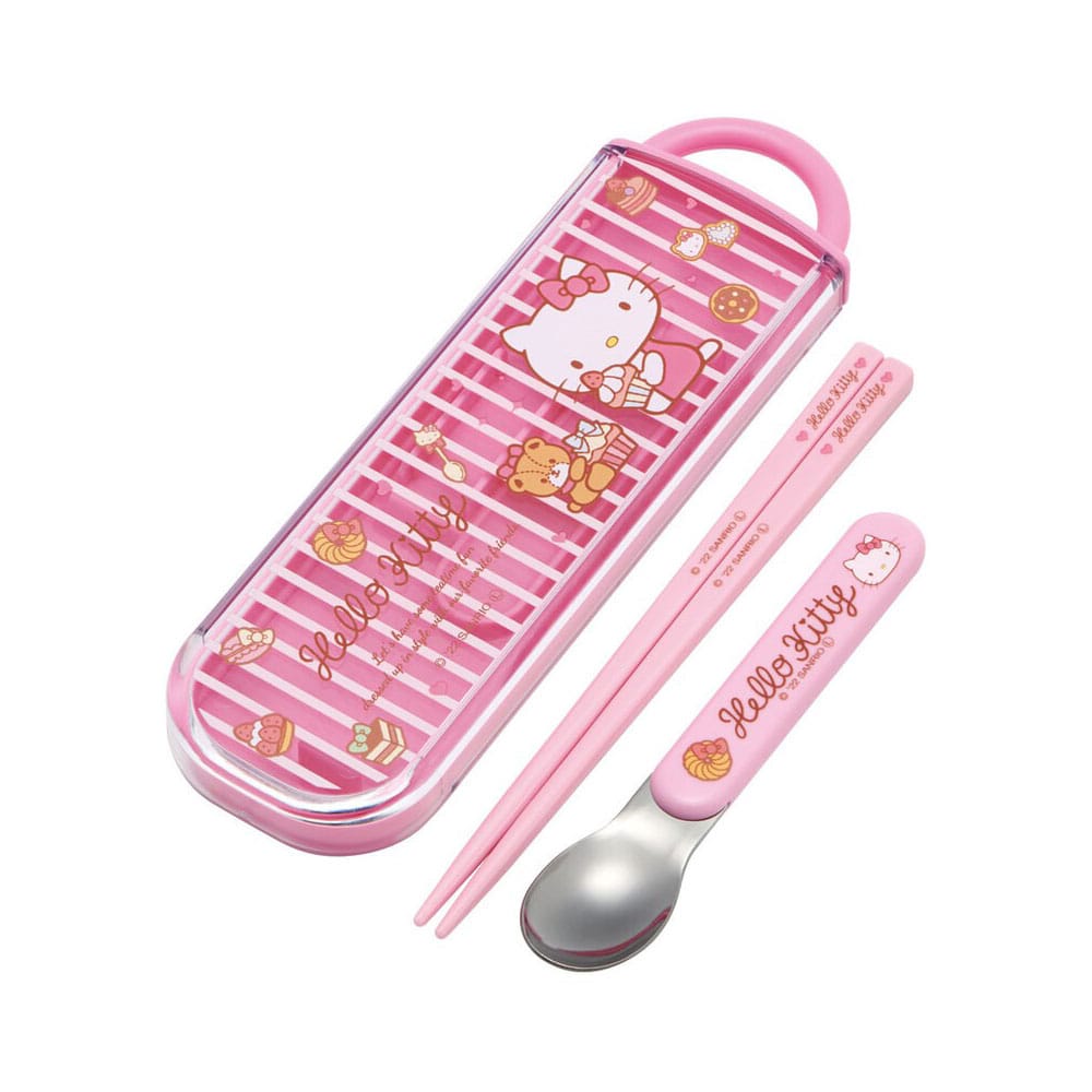 Hello Kitty set baguettes et cuilerre Sweety pink