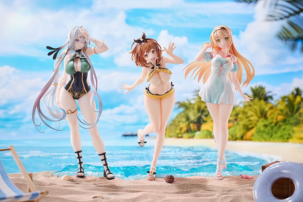 Atelier Ryza: Ever Darkness & the Secret Hideout pack 3 statuetten PVC 1/7 Ryza, Klaudia, Lila: Swimsuit Ver.