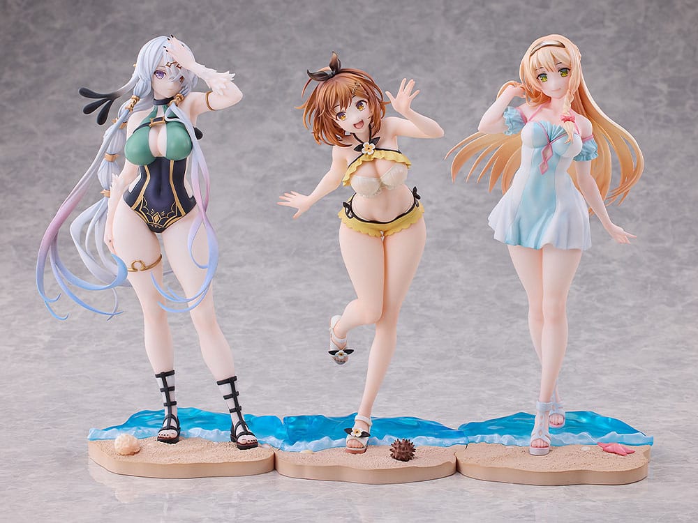 Atelier Ryza: Ever Darkness & the Secret Hideout pack 3 statuetten PVC 1/7 Ryza, Klaudia, Lila: Swimsuit Ver.