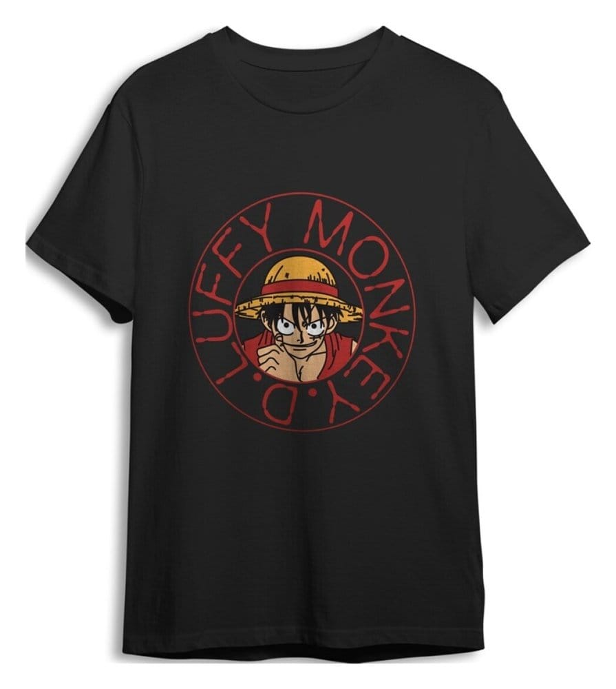One Piece T-Shirt Monkey D. Luffy Noir (L)
