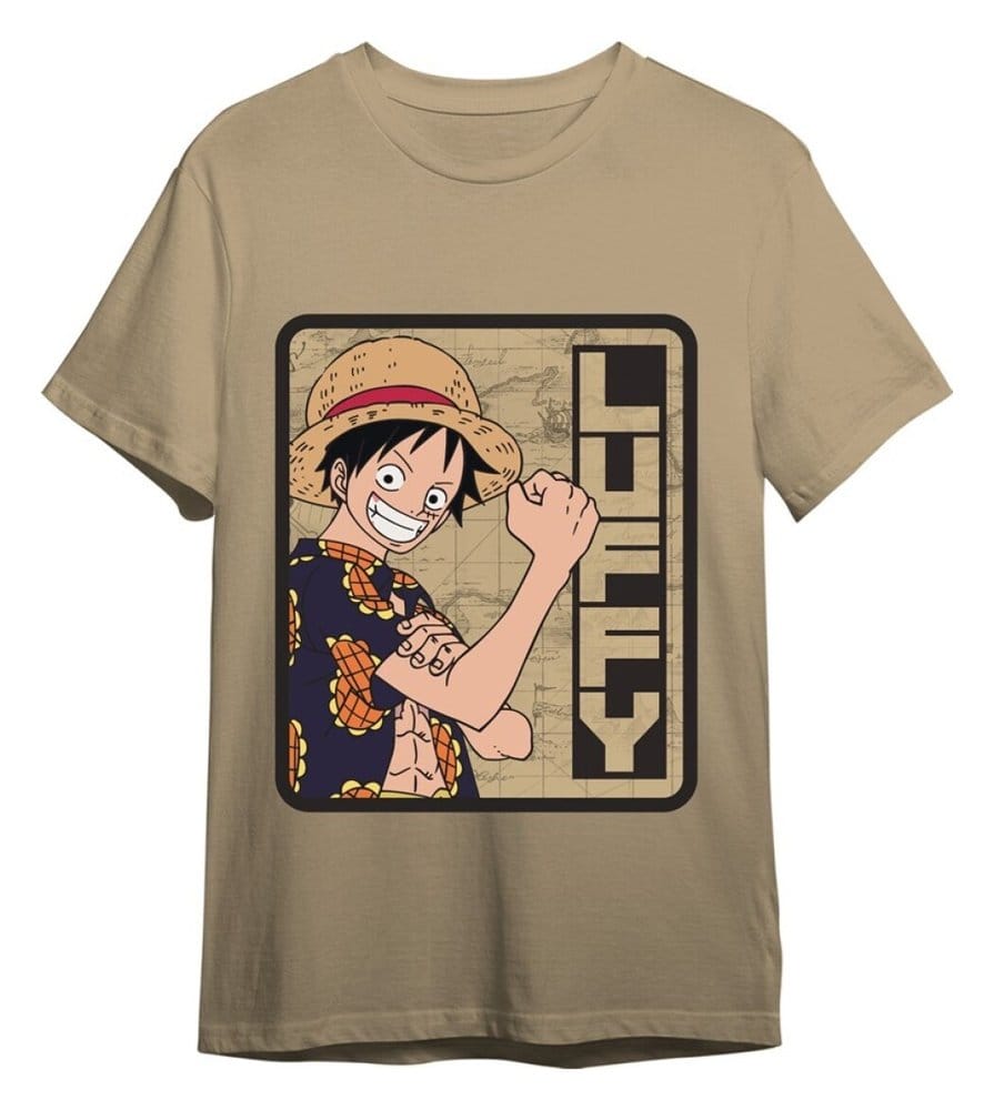 One Piece T-Shirt Monkey D. Luffy Sand (S)