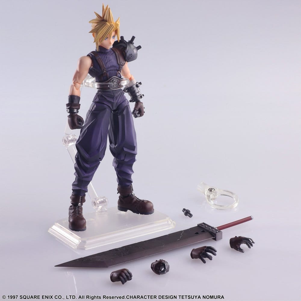 Final Fantasy VII figurine Bring Arts Cloud Strife Digital Plus Edition 15 cm