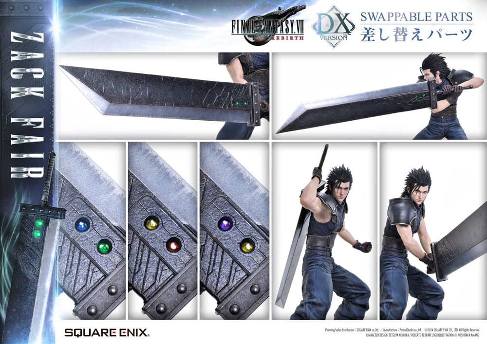 Final Fantasy VII Rebirth statuette 1/4 Zack Fair Deluxe Ver. 57 cm
