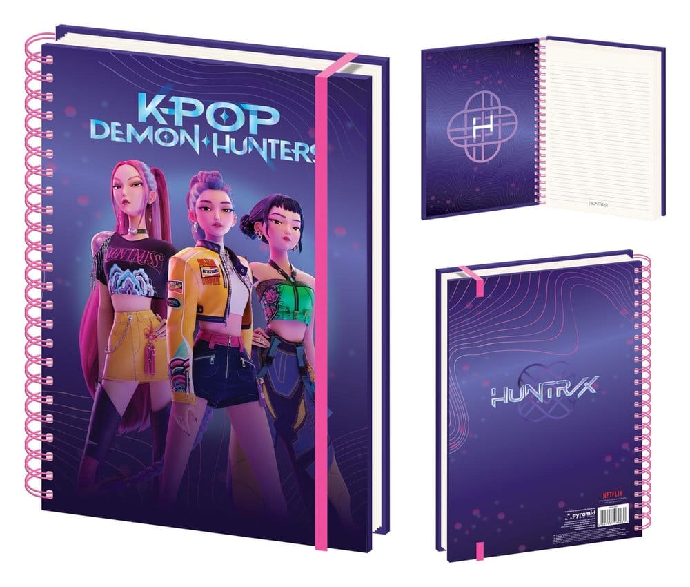 KPop Demon Hunters cahier à spirale A4 Huntrix