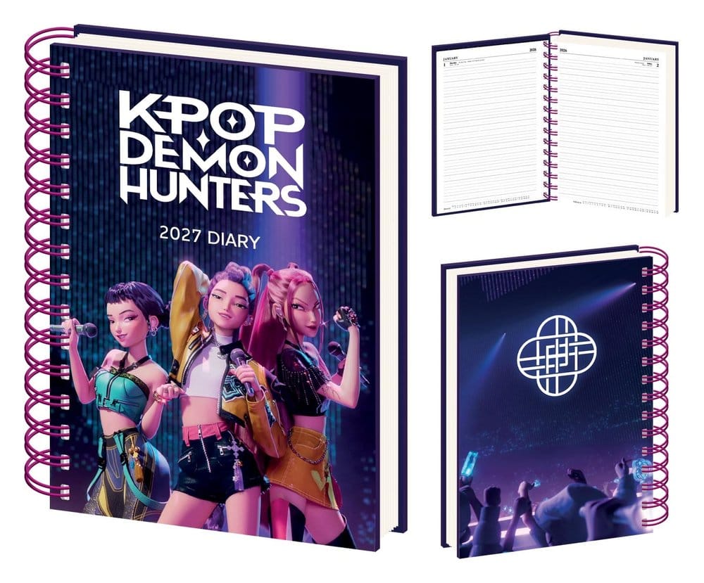 KPop Demon Hunters Agenda A5 à spirale 2027