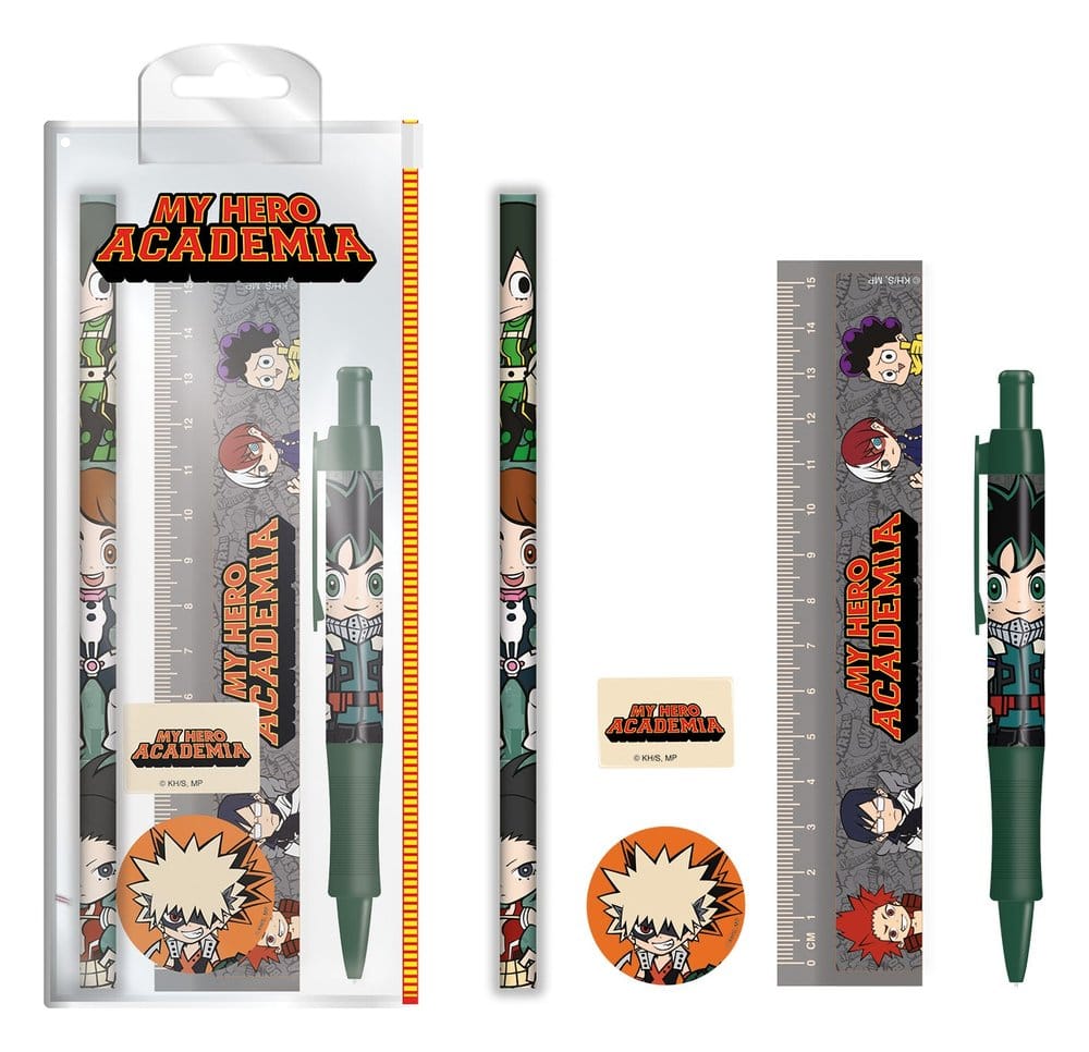 My Hero Academia set papeterie Chibi
