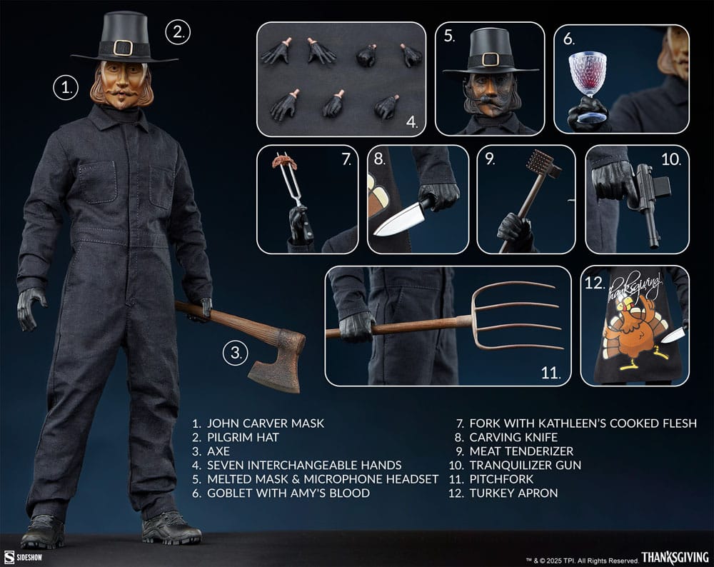 Thanksgiving : La semaine de l'horreur figurine 1/6 John Carver 30 cm