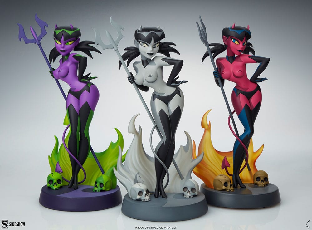 Original Artist Series statuette Devil Girl (Black and White Variant) 30 cm