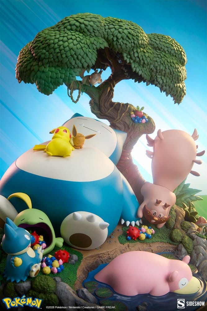 Pokémon diorama Ronflex 33 cm