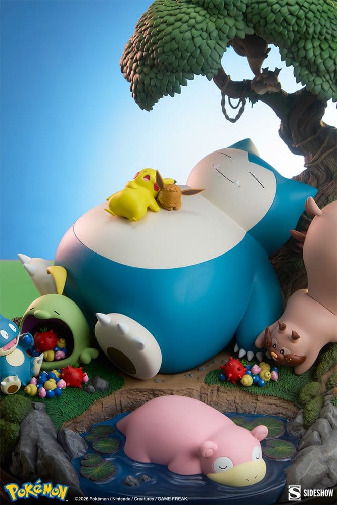 Pokémon diorama Ronflex 33 cm