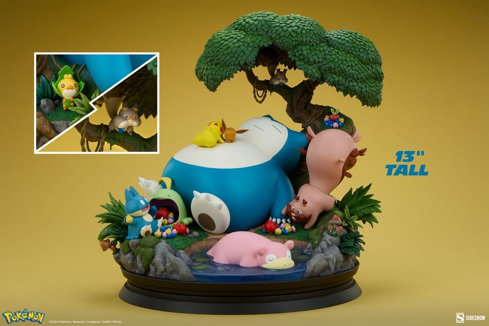 Pokémon diorama Ronflex 33 cm