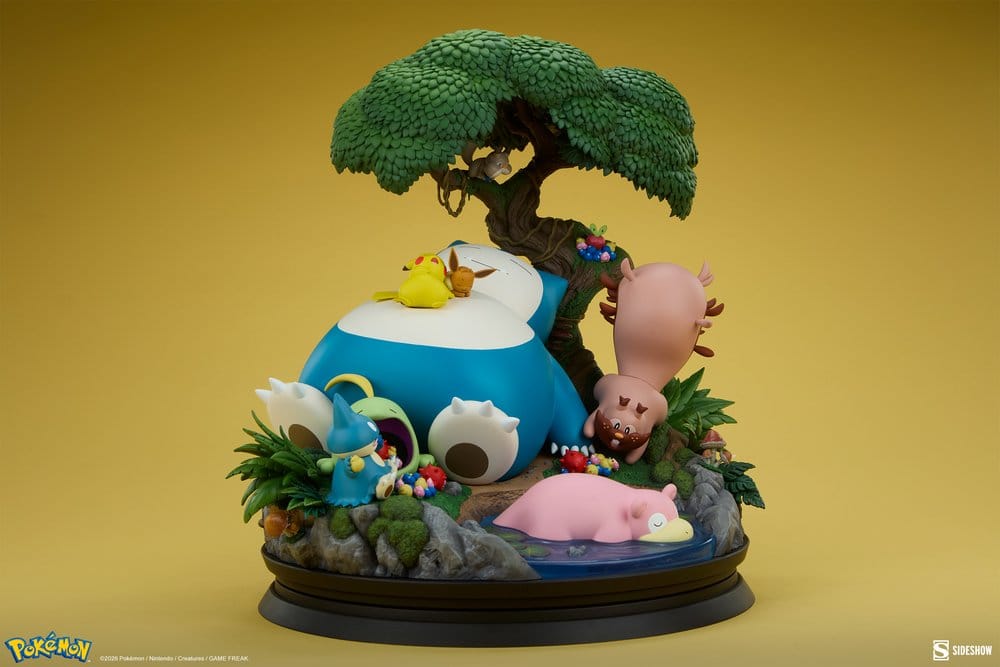 Pokémon diorama Ronflex 33 cm