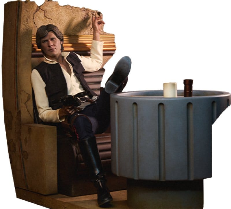 Star Wars Episode IV Mixed Media statuette Premium Format Han Solo: Sorry About the Mess 32 cm