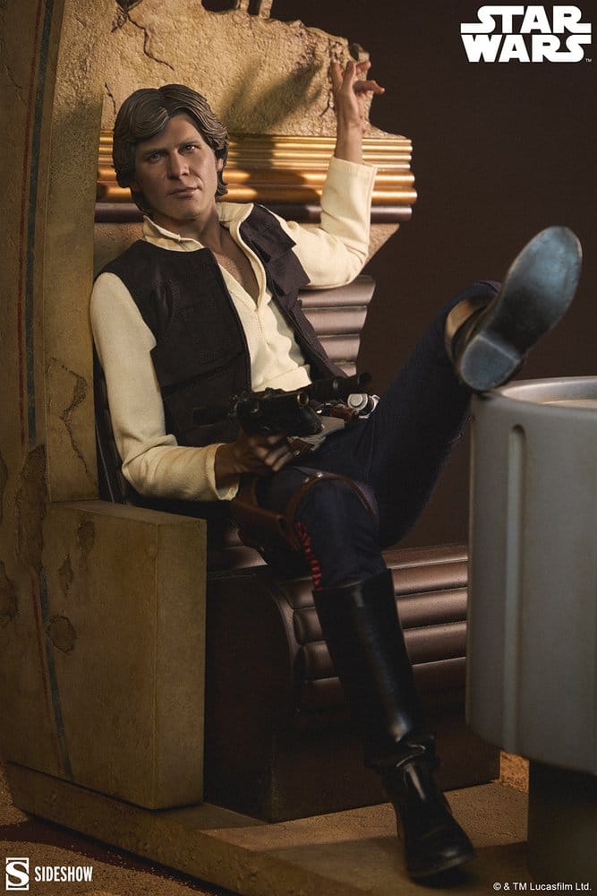 Star Wars Episode IV Mixed Media statuette Premium Format Han Solo: Sorry About the Mess 32 cm