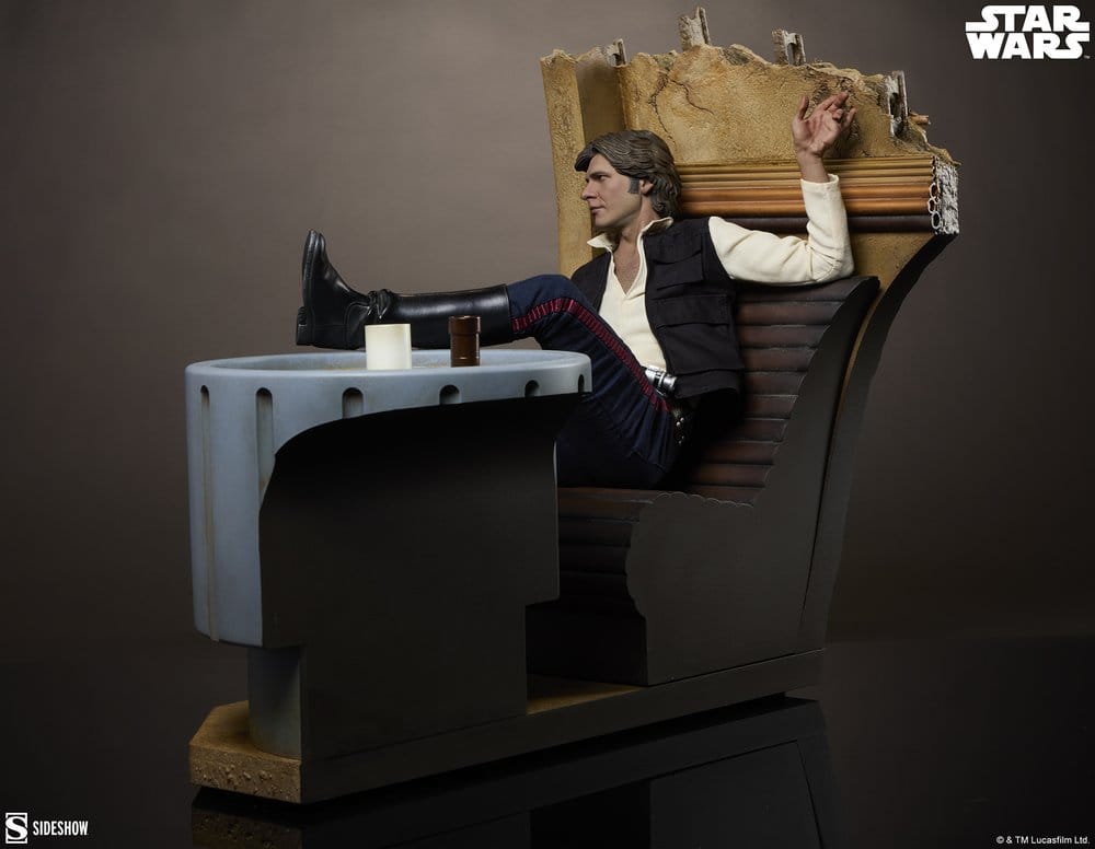 Star Wars Episode IV Mixed Media statuette Premium Format Han Solo: Sorry About the Mess 32 cm