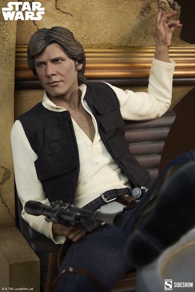 Star Wars Episode IV Mixed Media statuette Premium Format Han Solo: Sorry About the Mess 32 cm