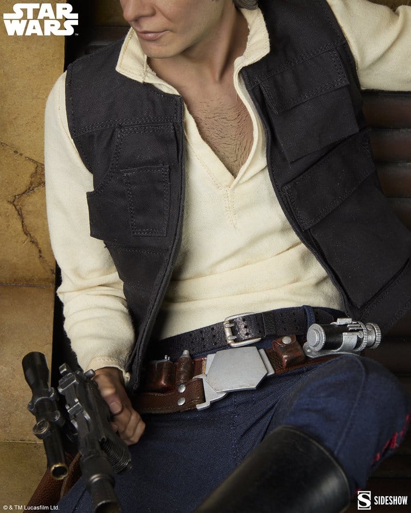Star Wars Episode IV Mixed Media statuette Premium Format Han Solo: Sorry About the Mess 32 cm