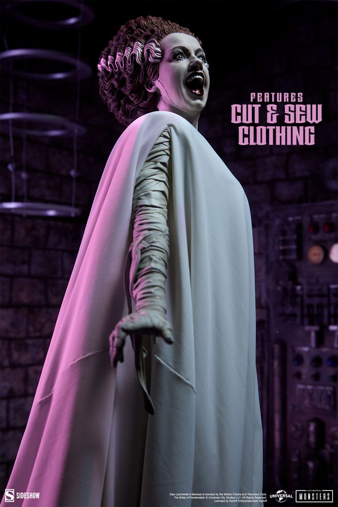 La Fiancée de Frankenstein statuette Premium Format Mixed Media The Bride of Frankenstein (Fabric Costume) 55 cm