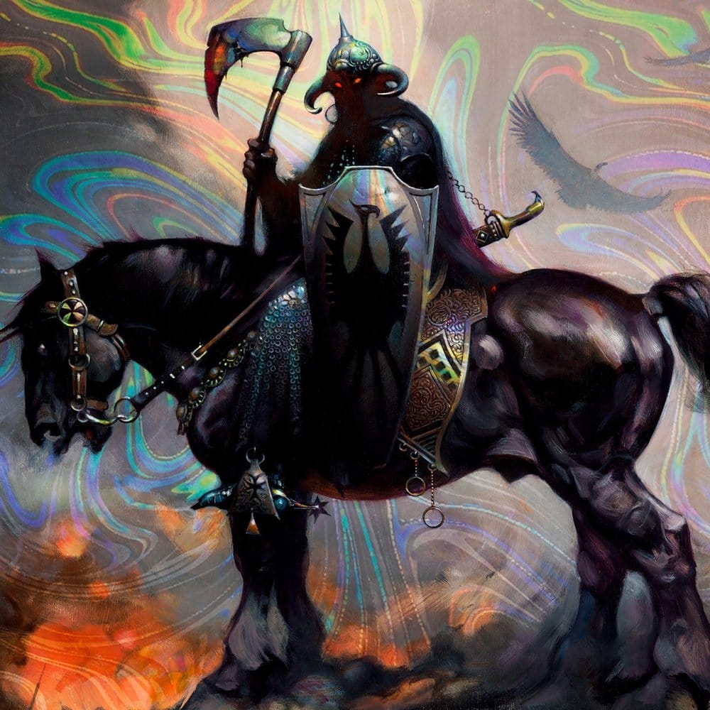 Frank Frazetta impression Art Print Death Dealer I Rainbow Lava Holofoil 61 x 41 cm - non encadrée