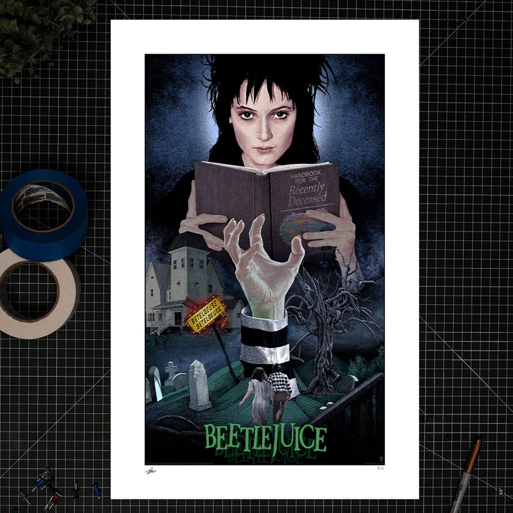 Beetlejuice impression Art Print Beetlejuice, Beetlejuice, Beetlejuice! 41 x 61 cm - non encadrée