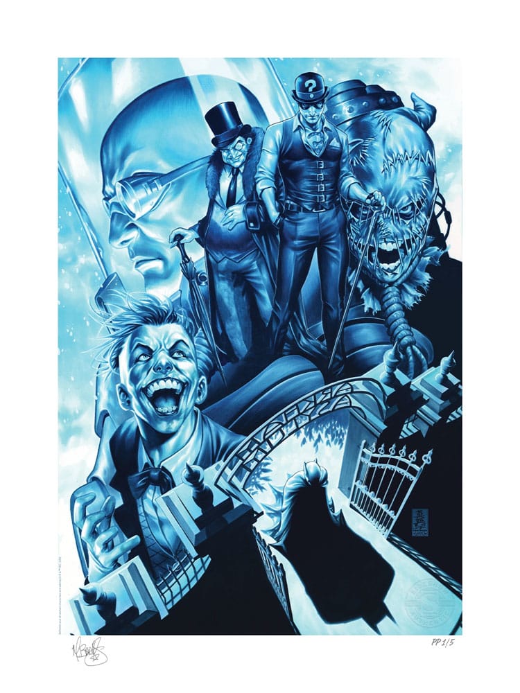 DC Comics impression Art Print The Gates of Arkham 46 x 61 cm - non encadrée