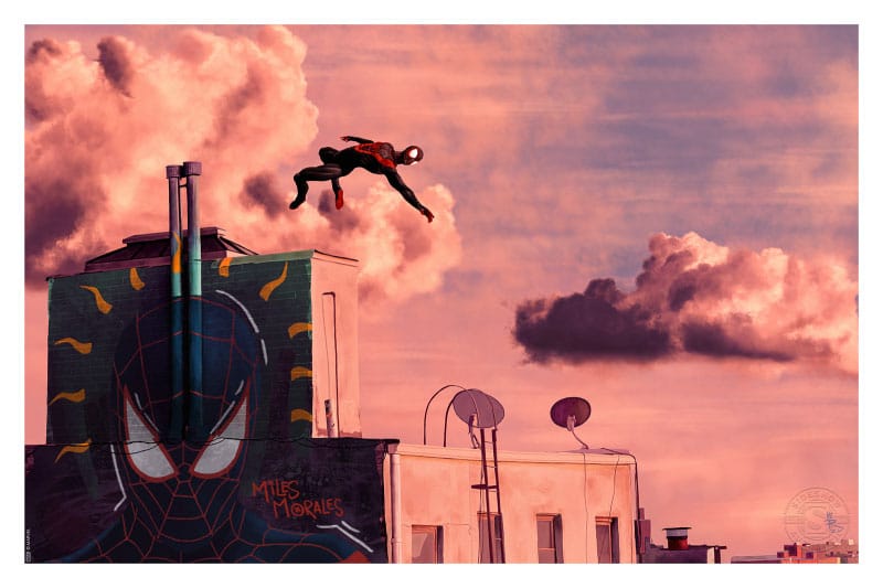 Spider-Man impression Art Print Miles Morales 30 x 46 cm - non encadrée