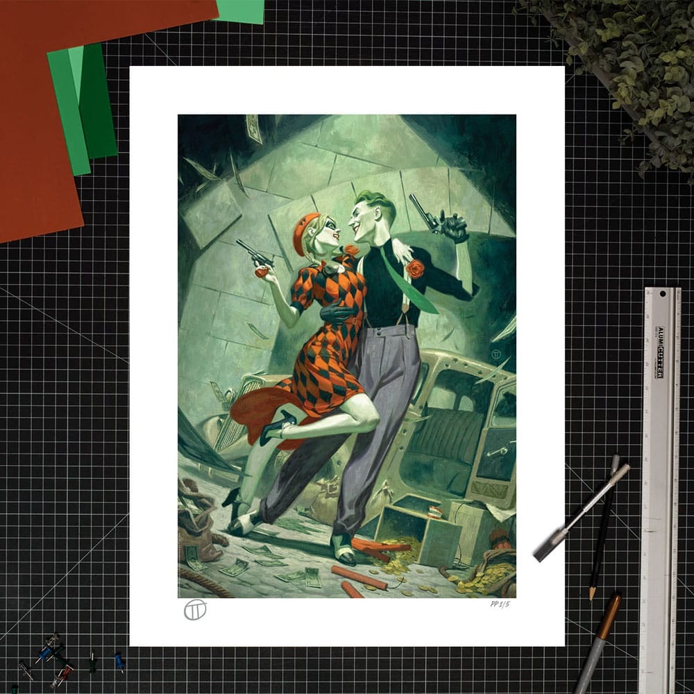 DC Comics impression Art Print Harley Quinn & The Joker: Lawless Love 46 x 61 cm - non encadrée