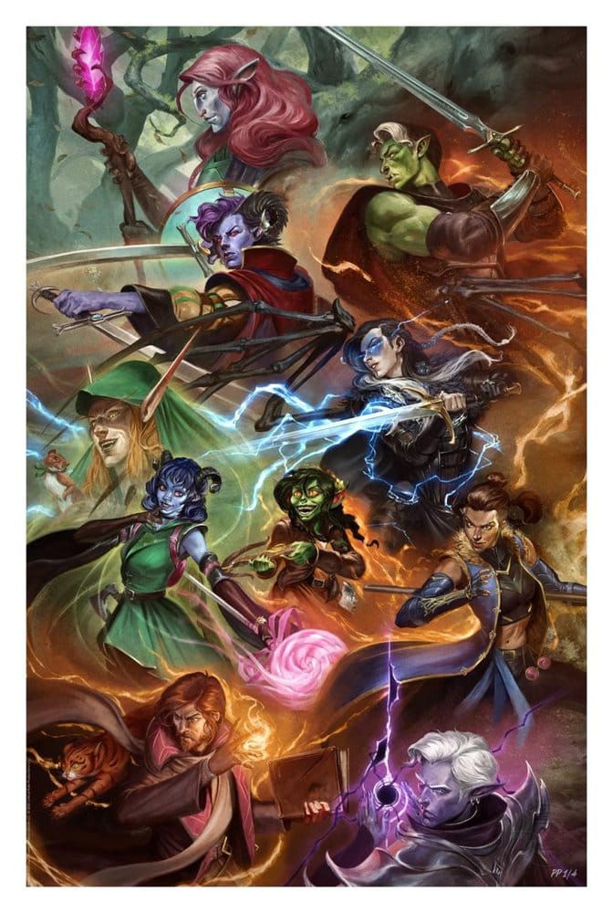 Critical Role impression Art Print Mighty Nein 41 x 61 cm - non encadrée
