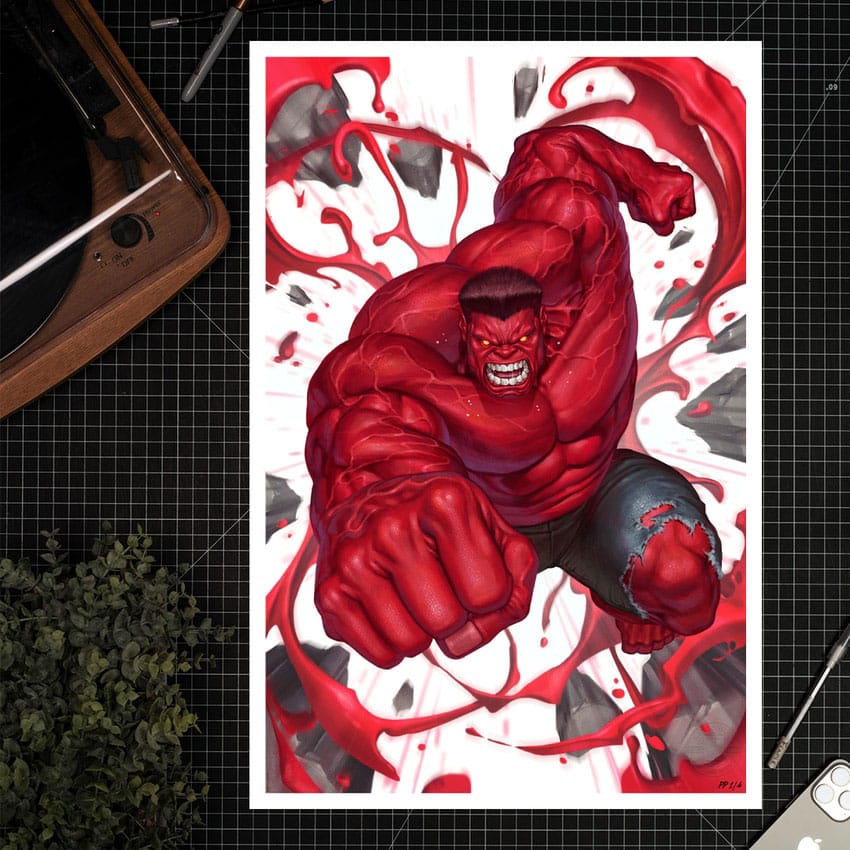 Marvel Red Hulk #1 impression Art Print Red Hulk 61 x 41 cm - non encadrée