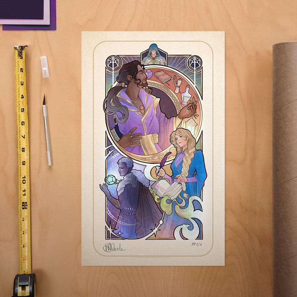 Critical Role impression Art Matthew Mercer: 10th Anniversary Art Nouveau Illustrations 46 x 28 cm - non encadrée