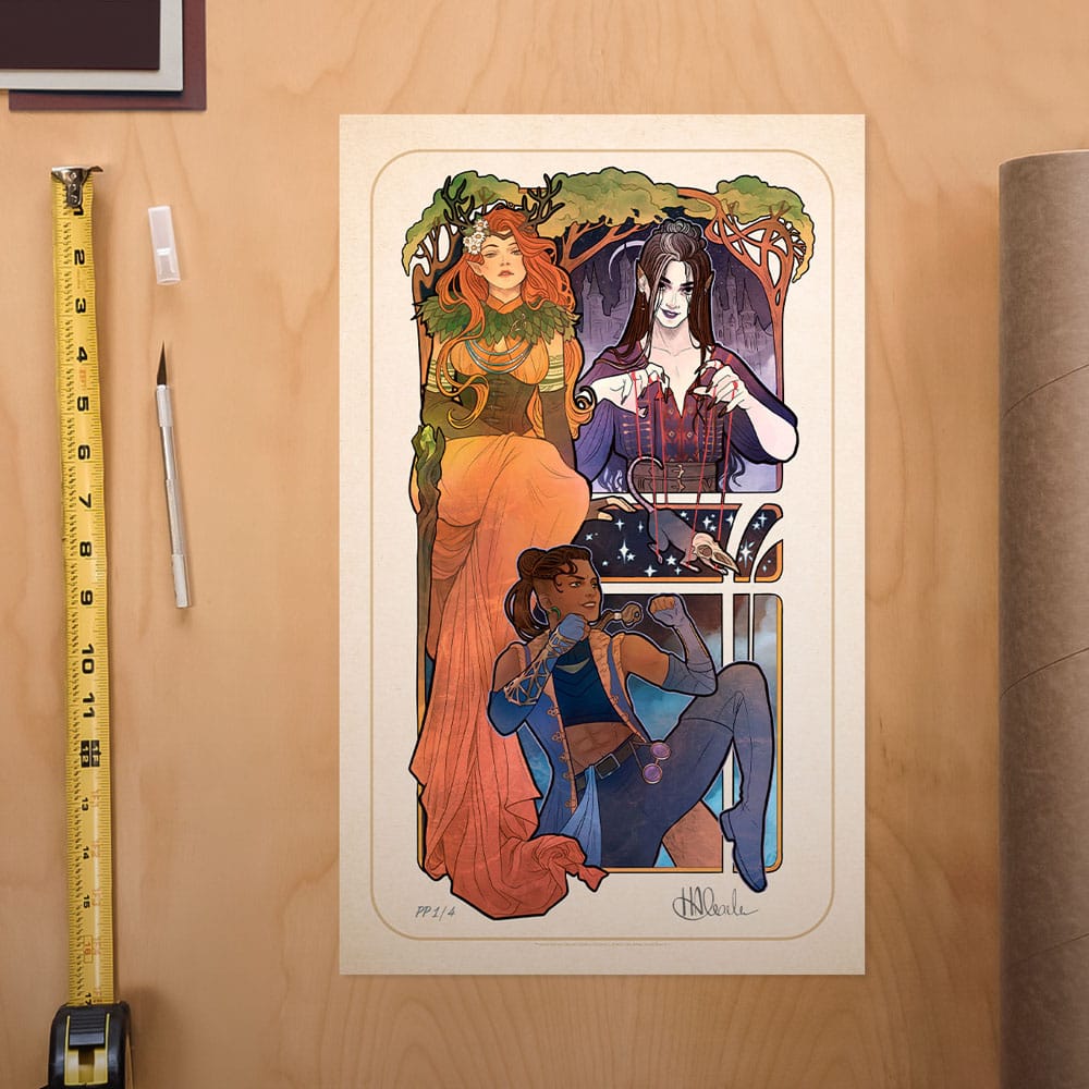 Critical Role impression Art Marisha Ray: 10th Anniversary Art Nouveau Illustrations 46 x 28 cm - non encadrée