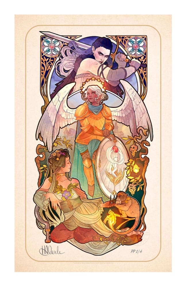 Critical Role impression Art Ashley Johnson: 10th Anniversary Art Nouveau Illustrations 46 x 28 cm - non encadrée