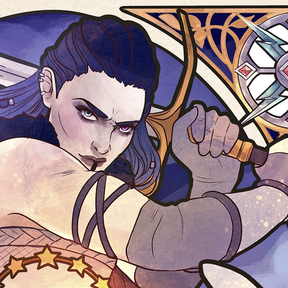 Critical Role impression Art Ashley Johnson: 10th Anniversary Art Nouveau Illustrations 46 x 28 cm - non encadrée