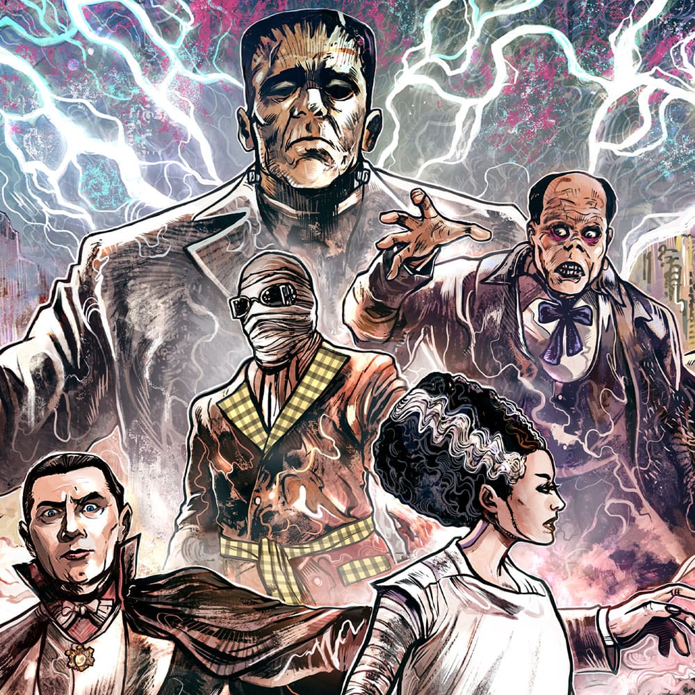Universal Monsters Art Print Universal Monsters by Vincenzo Riccardi 61 x 41 cm - non encadrée