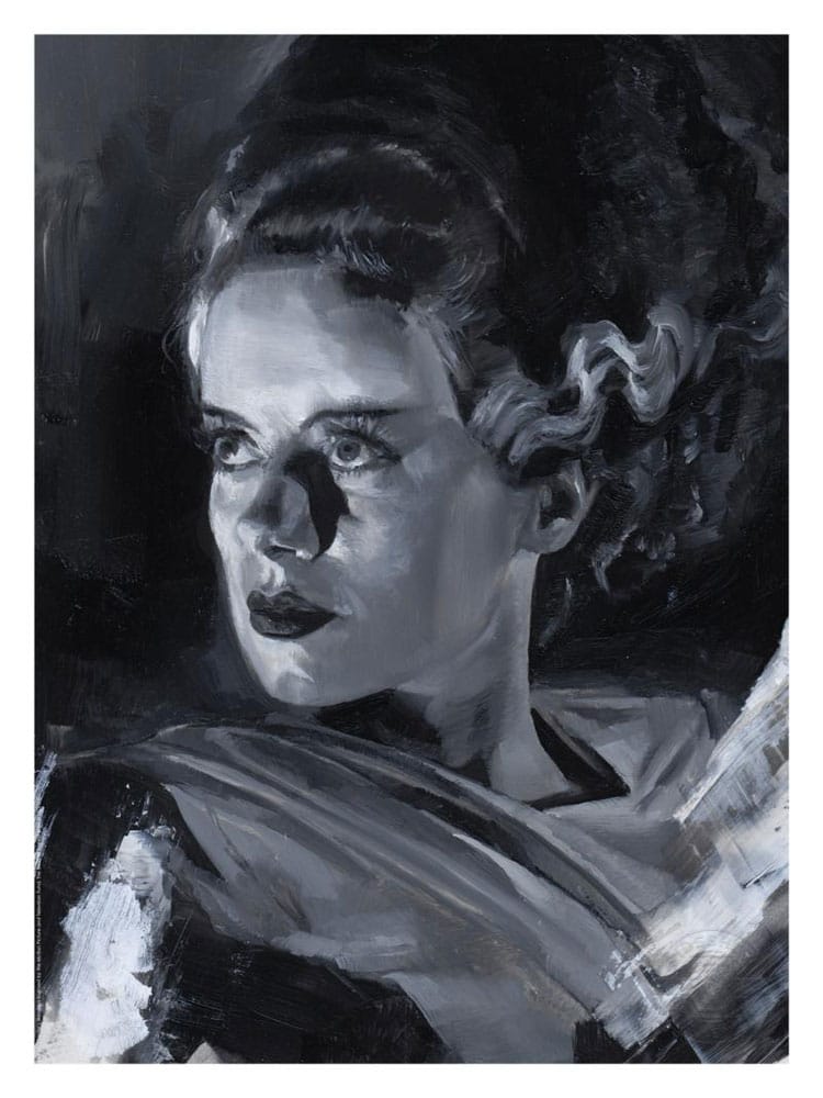 La Fiancée de Frankenstein Art Print Bride of Frankenstein by Chris Valentine 41 x 31 cm - non encadrée